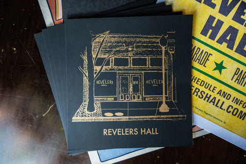 Revelers Hall Drawing Print